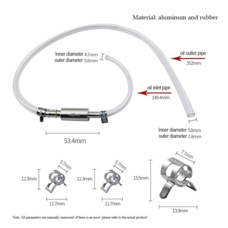 

1 шт. Шланг для прокачки тормозной жидкости с односторонним обратным клапаном Комплект шлангов-трубок для прокачки тормозов и сцепления автомобиля