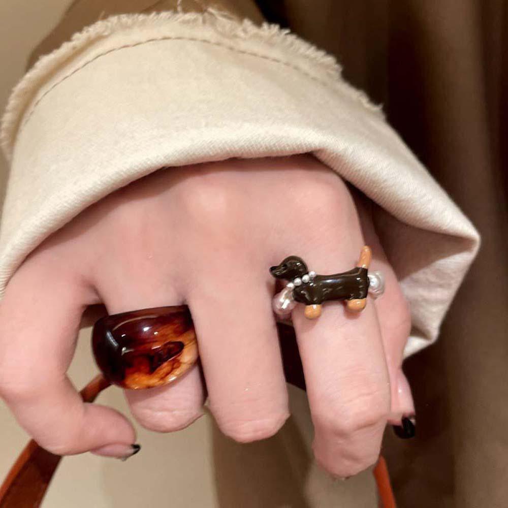 Kawaii Dachshund Earrings Bracelet Animal Dog Hair Clip Cute Headwear  Girls