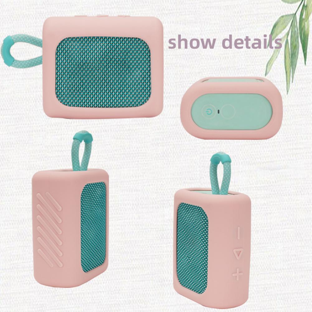 Silicone Case Dustproof Protective Cover Shell Anti Scratch Anti-Fall Case Protective Sleeve for JBL GO 3