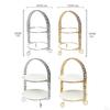 2 Tier , Iron 2-Tire Cupcake Platter,An Elegant Tray for Serving Sandwiches, Cake, Sliced Cheese and
