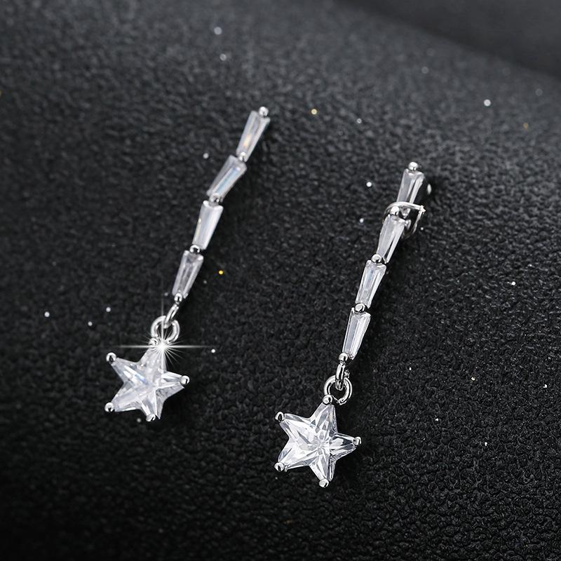Seven-Color Butterfly  Star Drop Earrings: Trendy European  American Style