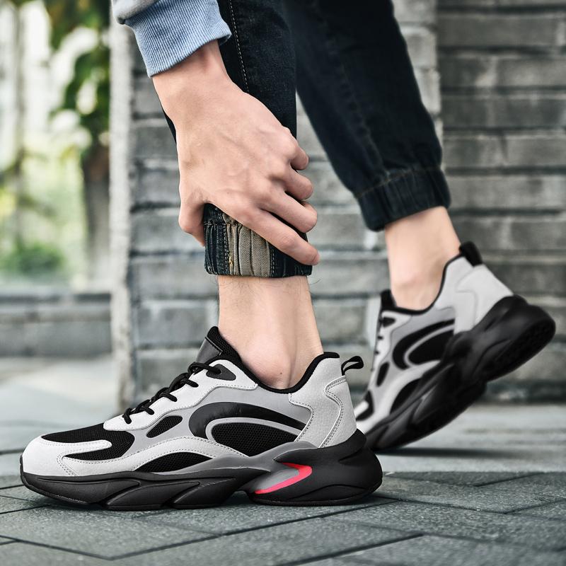 Casual Sports Shoes Men 'S Mesh Breathable Soft -Soled Shoes Summer Comfortable Running Shoes Shock Absorption Outdoor Men 'S Shoes