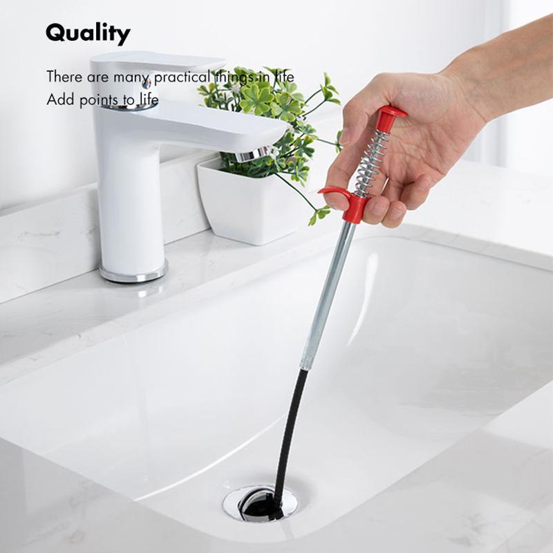 Flexible Sink Grabber Reacher Picker with 4 Claws Sewer Dredging Drain Clog Remove Tool for Home