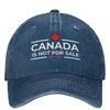 Canada Is Not For Sale  Funny () Baseball Cap Vintage Women Unisex Trucker Hat Sunshade Hunting Camping Baseball Caps Gift