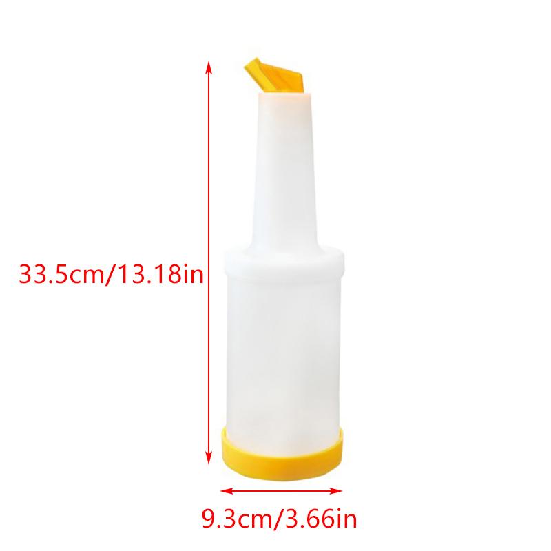Caraffe Dosatrici in Plastica per Succhi da 1L Bar Versatoi Colorati Contenitori Bottiglia per Versare Succhi per Bar Casa Cucina Ristorante Cafe