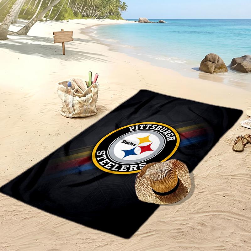 Pittsburgh Steelers Print Beach Towel Soft Portable Quick?dry Towel For Pool Summer Vacation Outdoor Sport