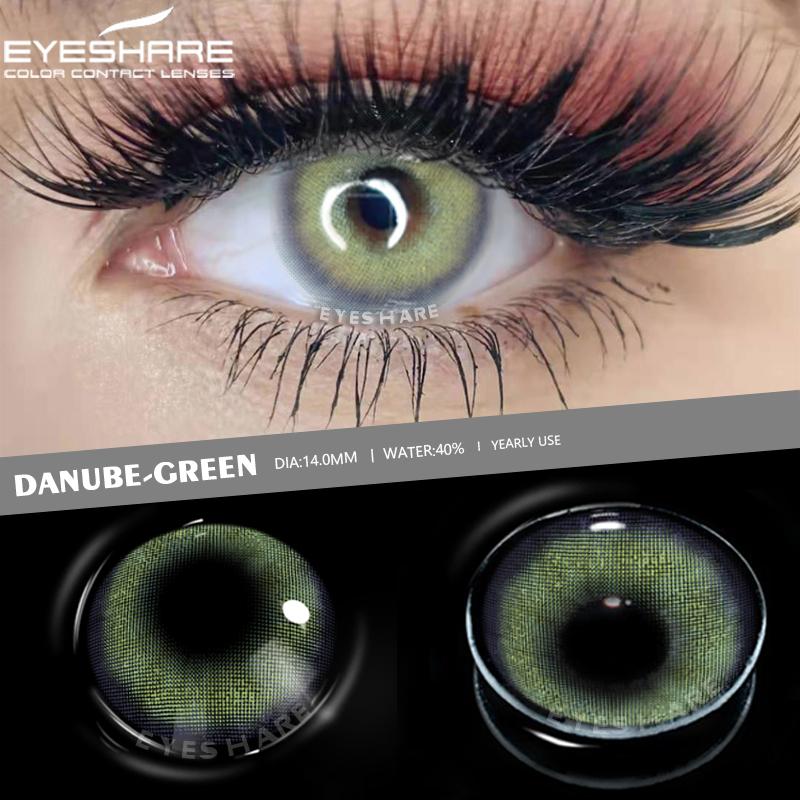 Eyeshare 2ks/pár Barevné kontaktní čočky pro oči Barevné oční čočky RICH GIRL Kontaktní čočka Krásná žákovská kosmetika ročně