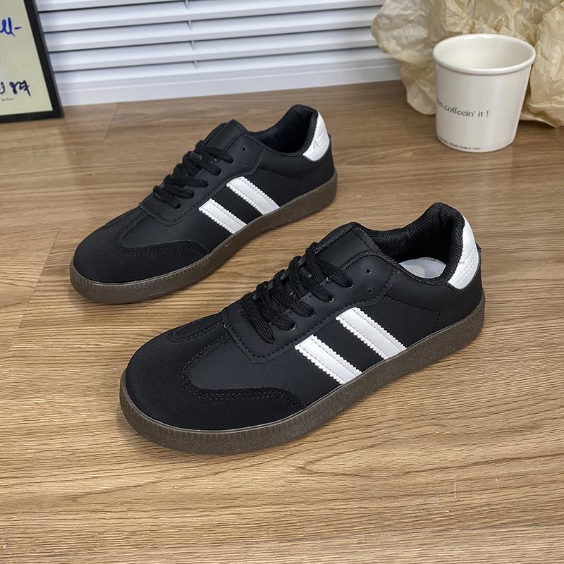 2025 women s sneakers fashion spring and summer fashion casual flat shoes new lace-up walking shoes comfortable vulcanized shoes 36 чёрный 2347₽