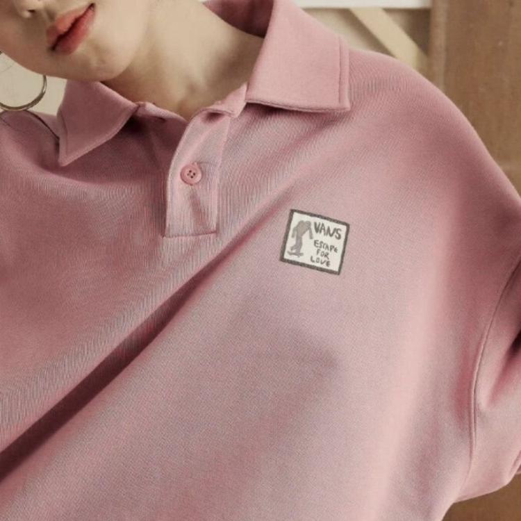 New Vans Pulloverr FW24 Sweatshirt Women's Pastel Pink VN000KDTC3S