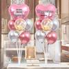 Women's Day Balloon Decoration for Mall or Jewelry Store - Festive Table Arrangement for March 8th Celebration or 38 Goddess Festival Atmosphere.