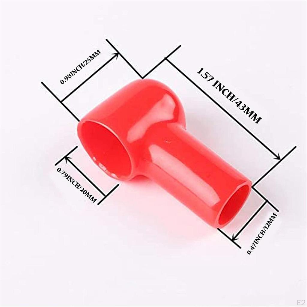 20 Pieces Battery Terminal Cover, Boots Insulating for Vehicle Motorcycle