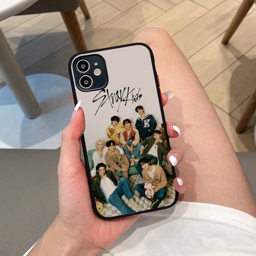 1pc Cool Kpop Singer S-stray K-kids Phone Case For IPhone 14 11 12 13 Mini Pro Max 8 7 Plus X XR XS MAX Translucent Matte Cover