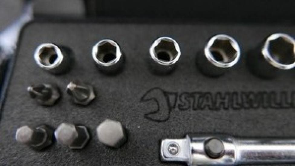 STAHLWILLE 24-piece 1/4SQ Socket Wrench Set with Soft Case 40/20/4 SCI USED