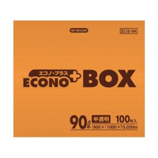 

Nippon Sanipack Econo Plus Box 100 E-94 Полупрозрачный 90 л, Листы, E-94-HCL