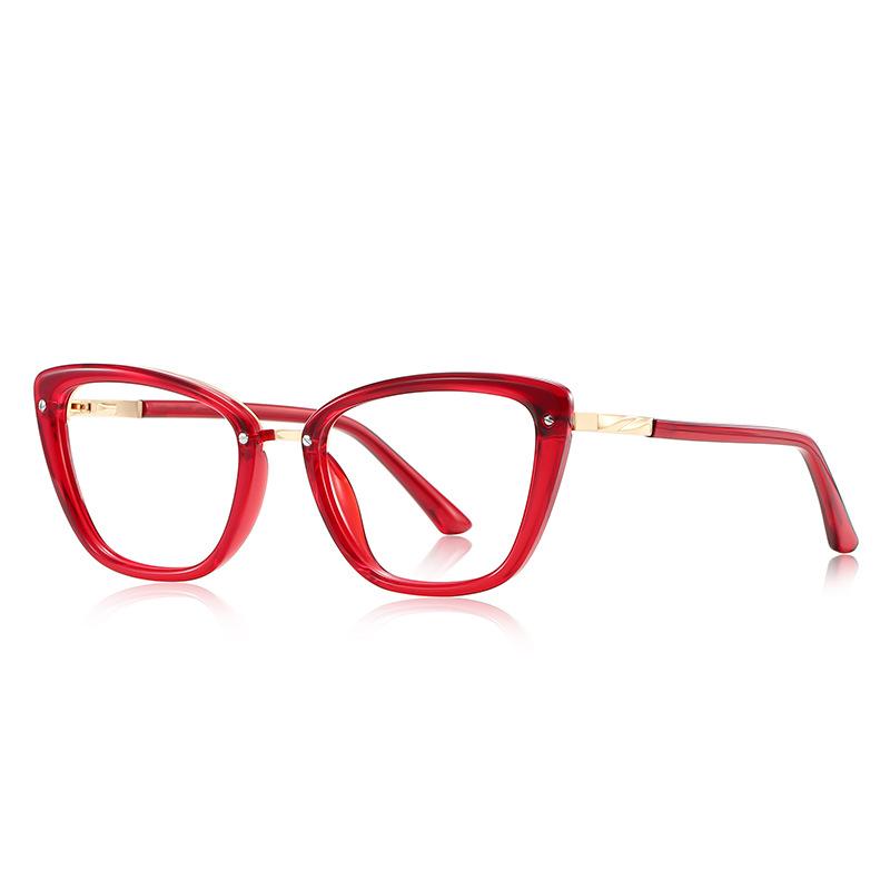 

Transparent Cat Eye Reading Glasses Women 2024 Fashion Ultralight Blue Light Blocking Eyewear TR90 Optical Presbyopia Eyewear +1 0 красный