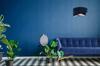 Modern Hanging Lamp Chandelier Velvet Lampshade