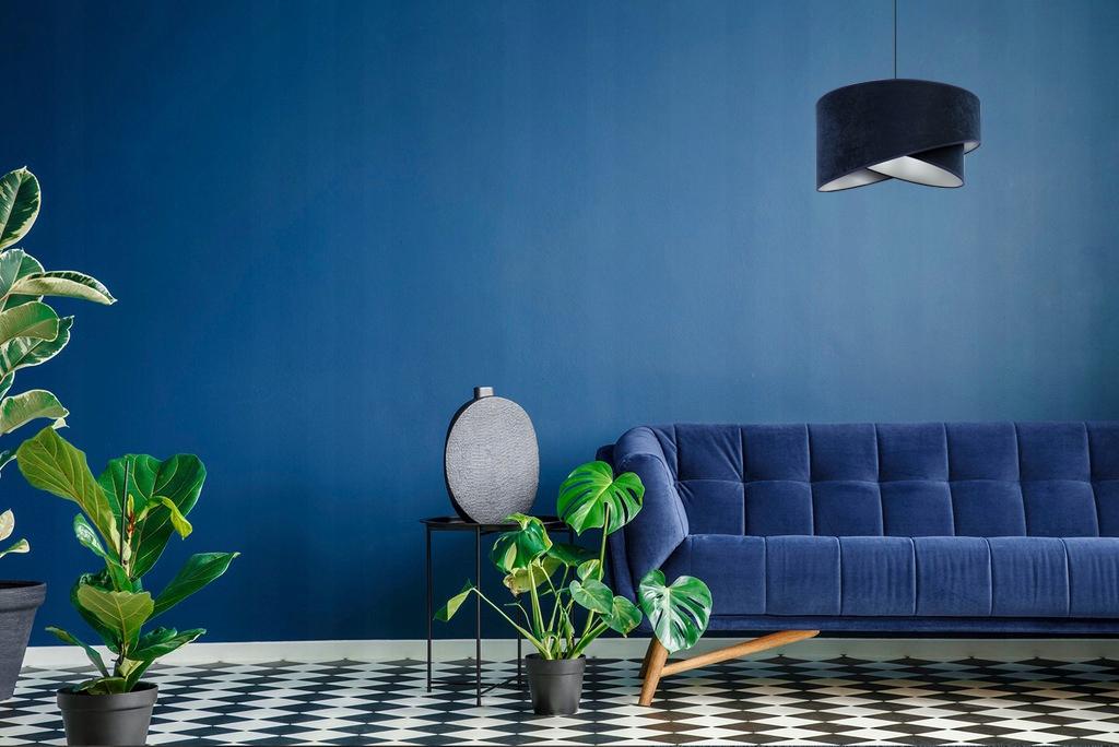 Modern Hanging Lamp Chandelier Velvet Lampshade