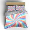 "Colorful Starburst Home Decor Set" Bedding Set with 1 Duvet Cover 2 Pillowcases Single Double King Queen, Gift