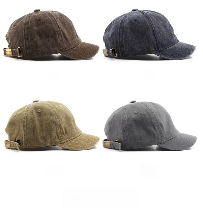 New Fashion Dad Hat Snapback Cap Washed Cotton Adjustable Solid Color Baseball Cap Women Men Unisex Couple Cap