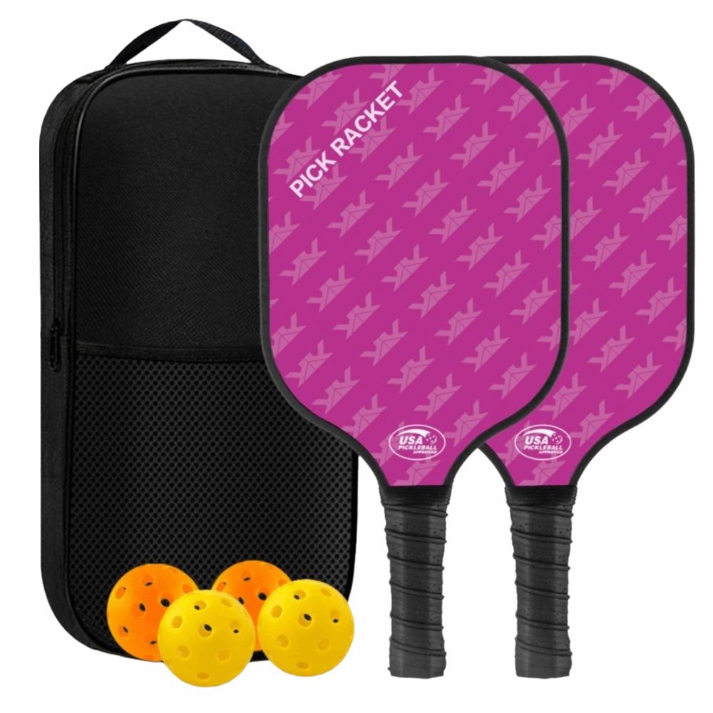 Durable Pickleball Paddles Set Lightweight Pickle Ball Rackets Pickleball Racquet  Sports Equipment