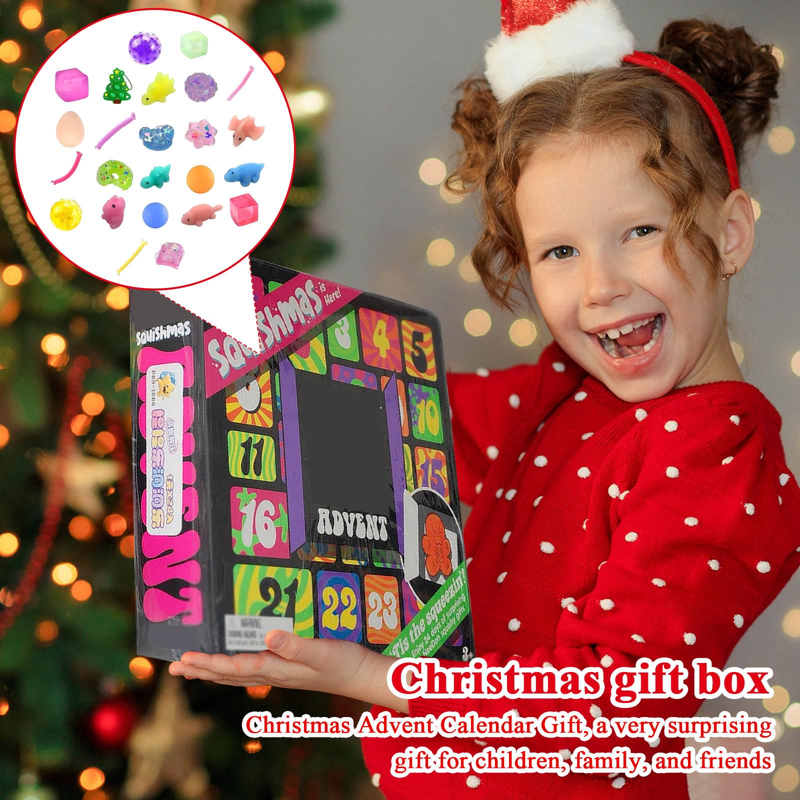 

Адвент-календарь, обратный отсчет до Рождества, 24 дня сюрпризов в закрытых коробках One Size