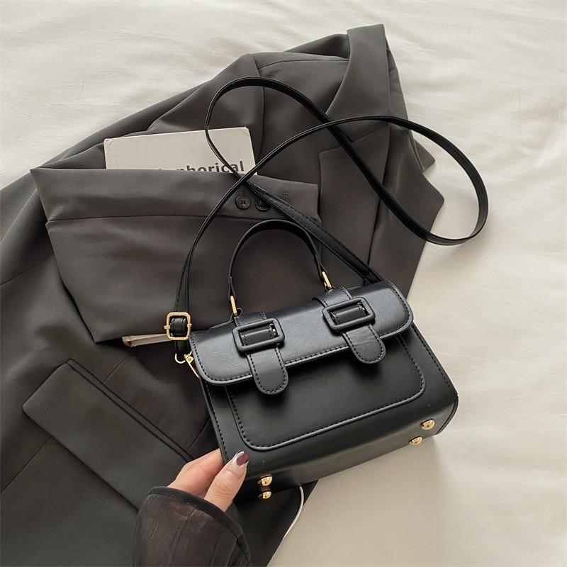 Trendy Autumn Color Block One Shoulder Bag For Women Stylish Crossbody Handbag Medium Size