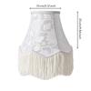 Blumen-Textil-Lampenschirm Elegant Verjüngt Mehrstufig Vintage-Inspiriert