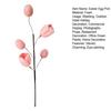 Easter Eggs Picks Spring Artificial Tulip Flower Stem with Eggs Floral Arrangement for Home Vase Filler Table Centerpiece