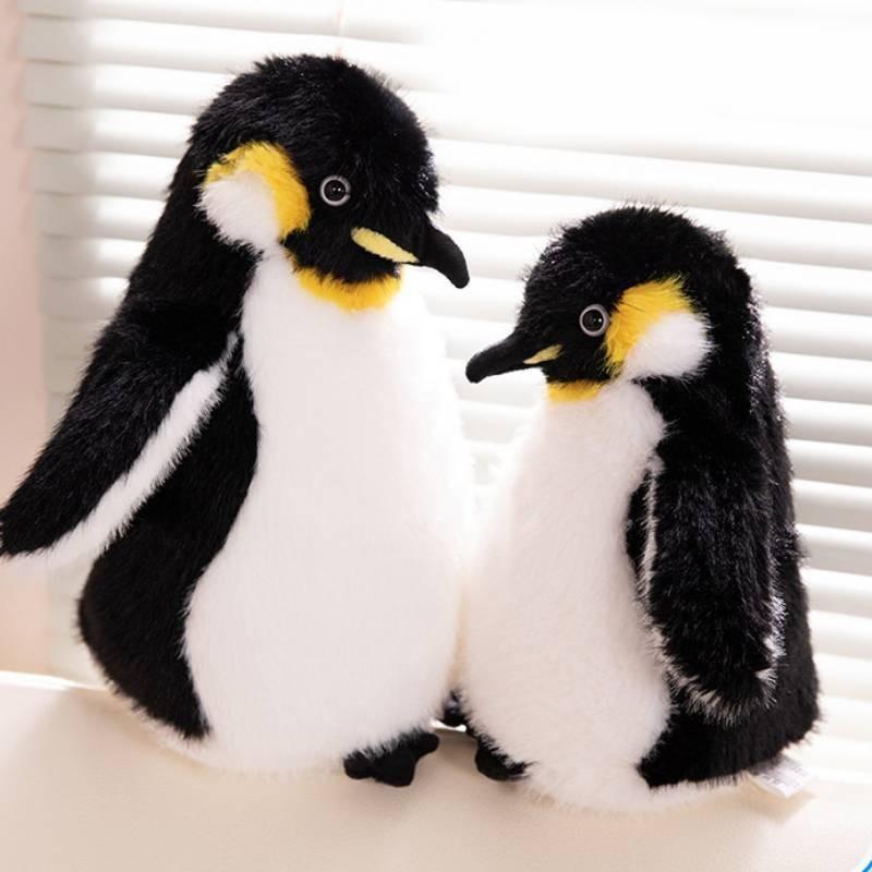 Cute Realistic Penguin Plush Doll Ocean Park Souvenir Short Plush Stuffed Toy