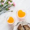 Heart Shaped Mug Double Wall Glass Cup Heat-Resisting Solid Color Wine Glasses Tea Mugs Milk Espresso Coffee Cup for Gift