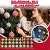 8cm 9pcs Painted Colored Sticky Christmas Ball Set Boxed Christmas Decorations Christmas Tree Ornaments