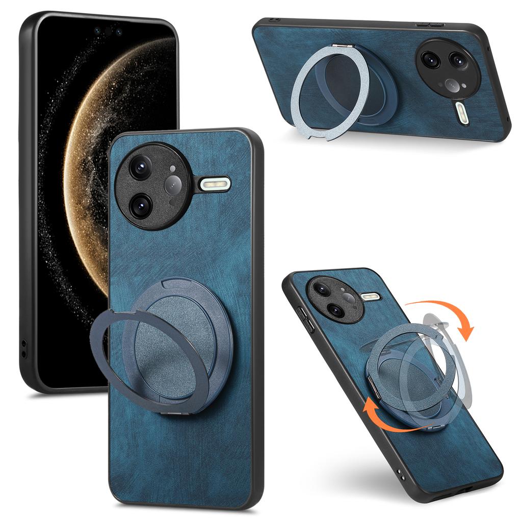 For Xiaomi Poco F7 Ultra 5G/Xiaomi Redmi K80 Pro 5G Phone Case with Rotating Kickstand Stress Relief Retro Leather Back Cover