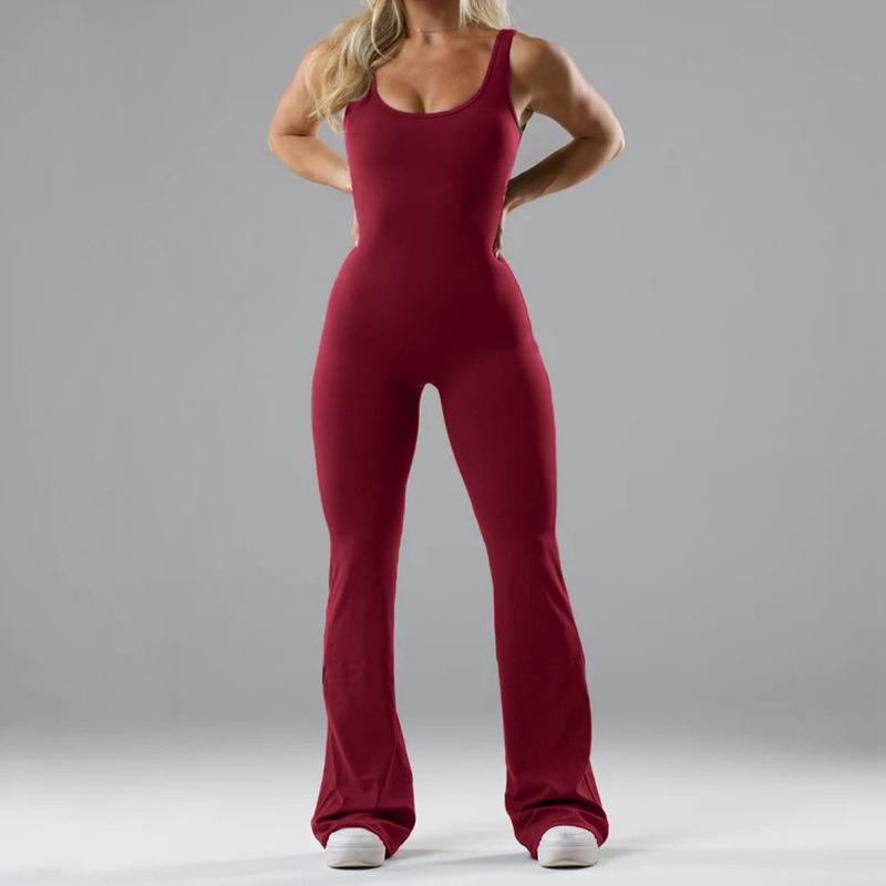 YYFS Damenmode Casual Sommer Frühling Einfarbig Druck Ärmellose Hosenträger Hohe Taille Hose Overalls & Strampler