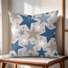 Classic Stars Cushion Cover Natural Linen Organic Fabric DoubleSided Printing Couch Pillow Covers Home Decor