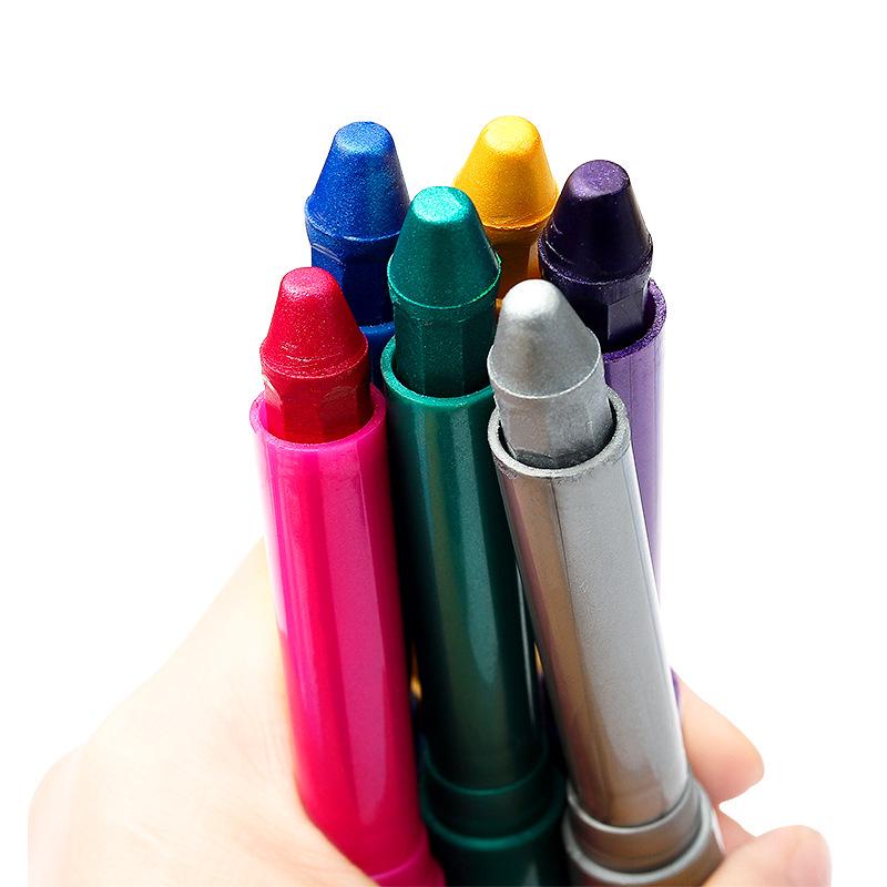 6-Color Body Paint Pen Set for Face & Body Art - Halloween & Christmas