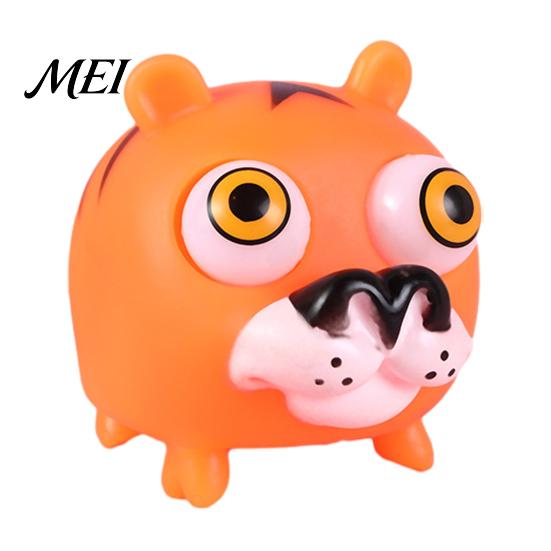 Animal Stress Relief Toy Popping Eyes Squeeze Toy, Cartoon Sensory Focus Aid Hand Relaxation Fidget Party Favors