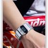 Fashionable Trendy Men's Stopwatch Luminous Digital Quartz Watches Personalized Distinctive Wine Barrel Shaped Intelligent Electronic Digital Watch
