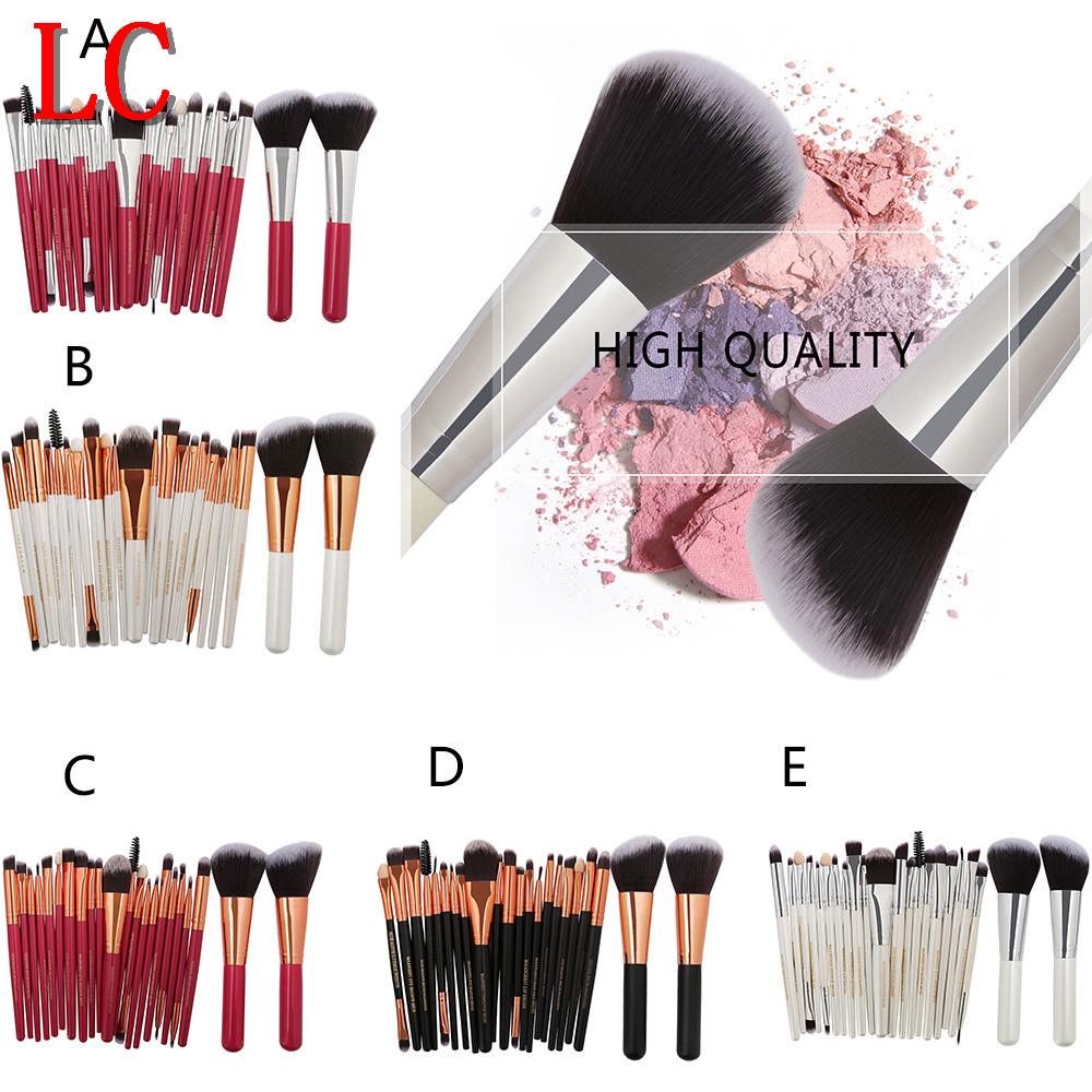 Buy 22Pc Makeup Brushes Set Powder Foundation Eyeshadow Eyeliner Lip ...