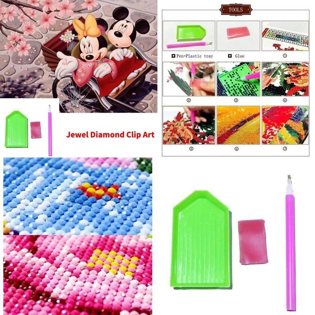 Simplistic A4 Diamond Painting Tool Set Plastic Light Board Copy Table Point Drill Pen Clay Kit