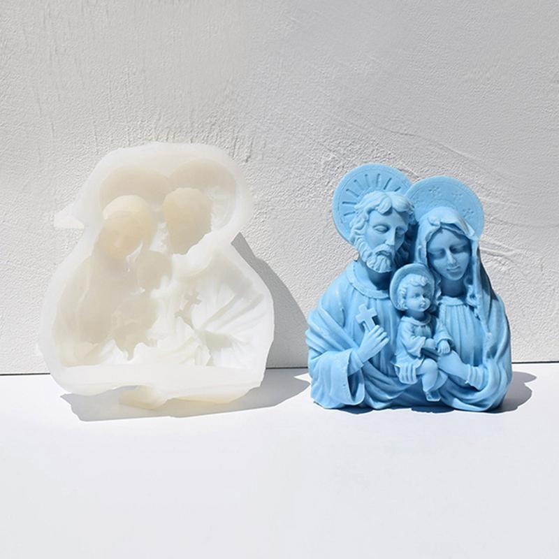 Candle Making Molds Portrait Chocolate Mould Art Craft Making Tool Resin Casting Mold For Wax Soap Scented Candle Home Decor