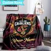 Custom Name Blanket Cleveland Cavaliers Logo Blanket Bedding Blanket for Travel, Camping, Living Rooms, Offices, Sofas, Fan Christmas gift