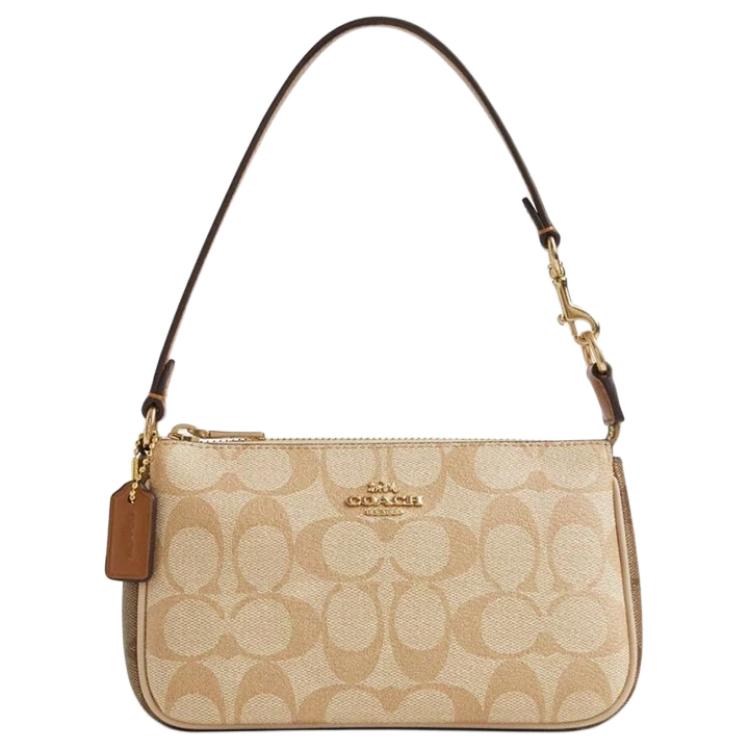 

Coach Nolita 19 Classic Monogram Print Vintage Zipper PVC Leather Underarm Bag Mahjong Clutch Handheld Shoulder Bag Small Women Bags CS444-IMU4V Basic Set (Bag+Dust Bag)