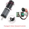 32GP-31ZY Planetary Reducer Motor 12V 24V 11RPM-2160RPM 0.5-100Kg.cm Bracket+Controller+Power Supply  Reverse Adjustable