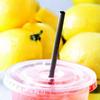 50/100/200PCS Black Disposable Plastic Straight Mouth Straw Solid Color Fine Straw Used For Cocktails Juices Beverages Coffee