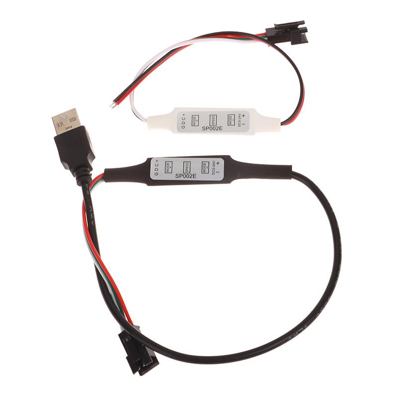 Mini Controller WS2812B WS2811 Per Striscia LED a Pixel Luci USB 3 Tasti Striscia LED WS2812 SP621E Musica Bluetooth APP DC5V-24V