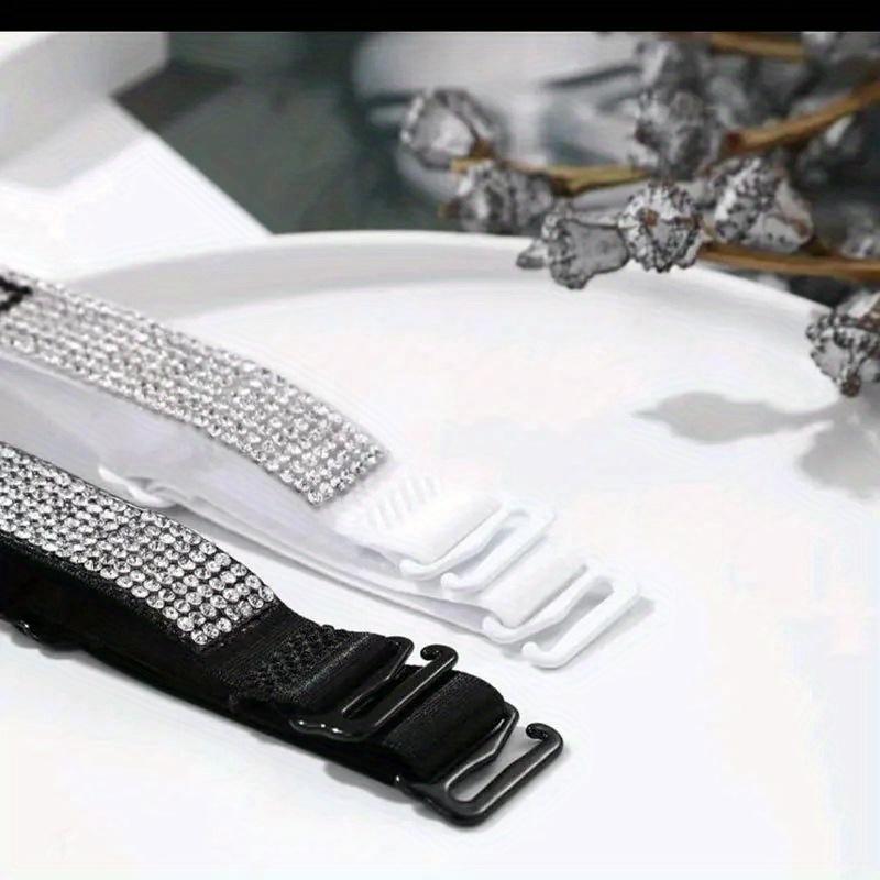 Rhinestone Bra Strap Beha-bandjes Verstelbare Elasticiteit Bra Shoulder Strap Detachable Adjustable Inlaid Diamond Bra Straps