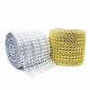1 Yard 16row Crystal Diamond Mesh Arranged Rhinestone Ribbon for Bouquets Candle Holder Vases Wedding Party Home Decoration