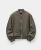 COOR Cotton Aviation Sweat Zip-Up (Khaki Brown)