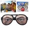 Versatile Clown Gadget Funny Gag Glasses for Party Novelty Crazy Eyewear Artificial Eyes Toy Adults Kids Carnival Prank Accessory Weird Sunglasses