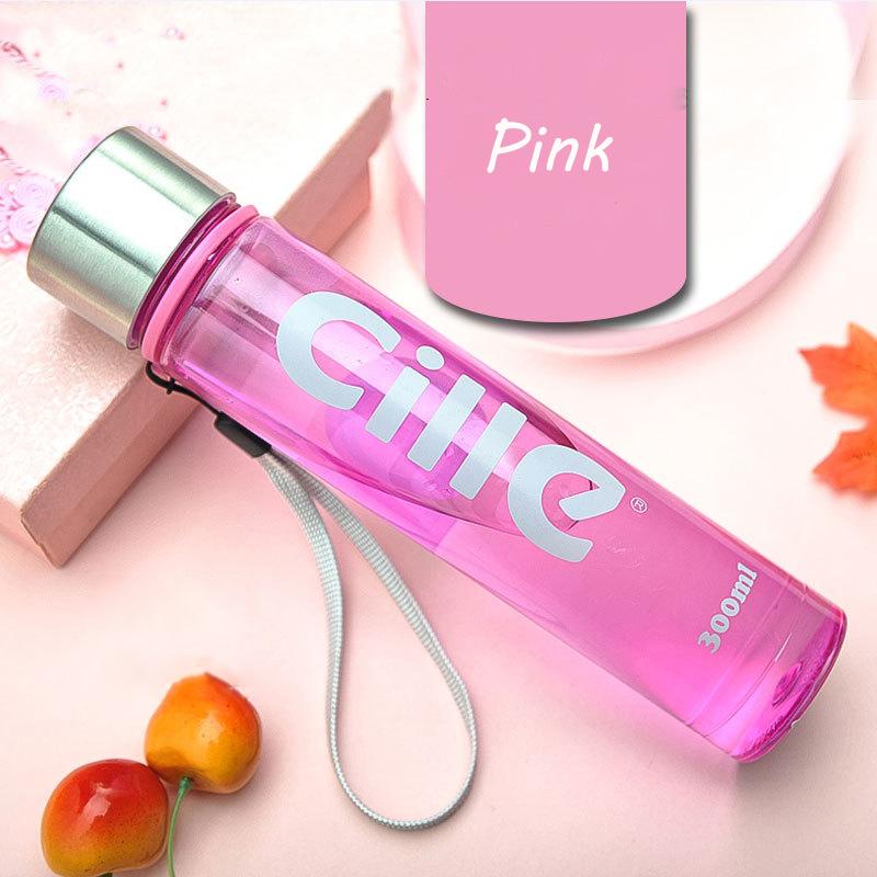 

Красочные герметичные переносные бутылки для воды Спортивный легкий чайник для путешествий кемпинга походов офисный чайник Новая мини-бутылка для воды для детей розовый